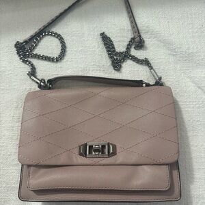 Rebecca Minkoff Quilted Love Crossbody Bag - Mauve Pink
